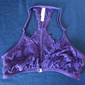 🐞 VS Lace Purple Racerback Bralette